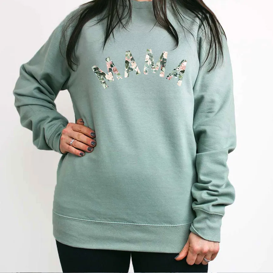 Mama Floral Print Sweatshirt postpartum clothes sale