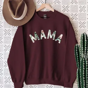 Mama Floral Print Sweatshirt postpartum clothes sale