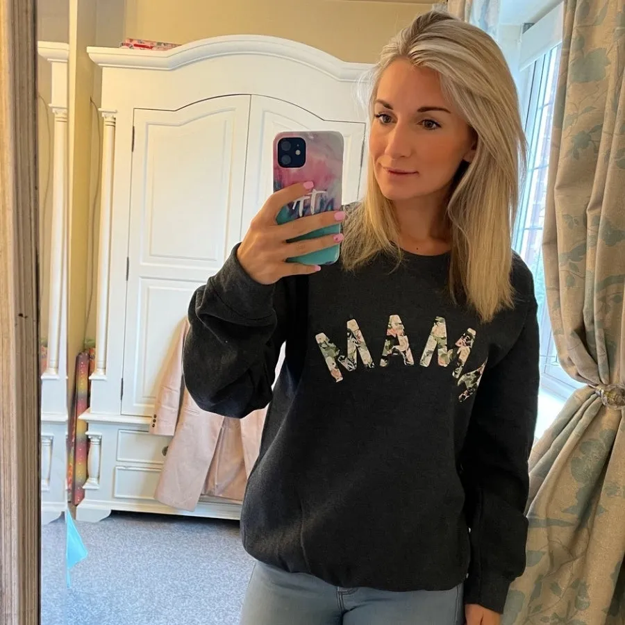 Mama Floral Print Sweatshirt postpartum clothes sale