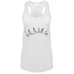 Mama Floral Summer Sleeveless Tank mum blouses clearance