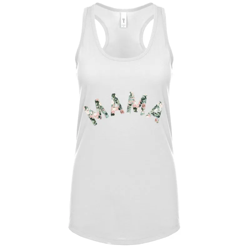 Mama Floral Summer Sleeveless Tank mum blouses clearance