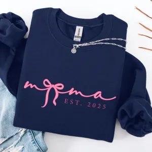 Mama In A Bow Year Established Sweatshirt girls clothes cheap