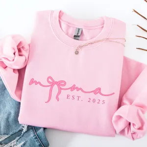Mama In A Bow Year Established Sweatshirt girls clothes cheap