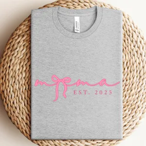 Mama In A Bow Year Established T-Shirt girls clothes cheap