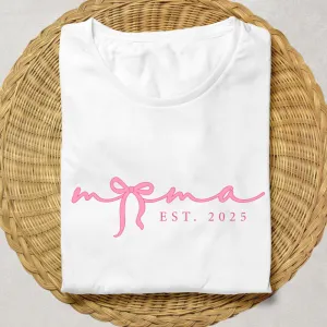Mama In A Bow Year Established T-Shirt girls clothes cheap