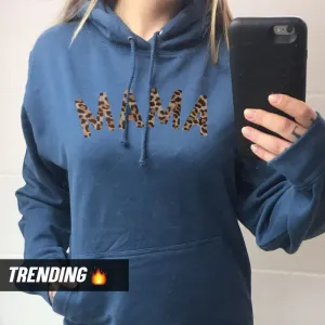 Mama Leopard Hoodie 00 (MRK X) mum jeans promo