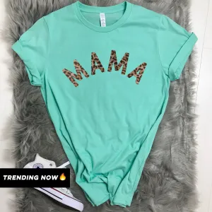 Mama Leopard Summer T-Shirts (MRK X) mum blouses clearance
