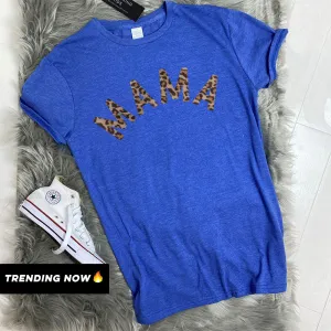 Mama Leopard Summer T-Shirts (MRK X) mum blouses clearance