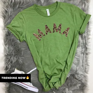 Mama Leopard Summer T-Shirts (MRK X) mum blouses clearance