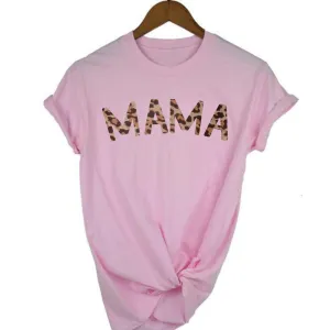 Mama Leopard T-Shirt 00 (MRK X) mum blouses clearance
