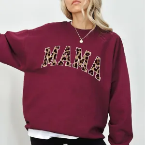 Mama Leopard Varsity Sweatshirt postpartum clothes sale