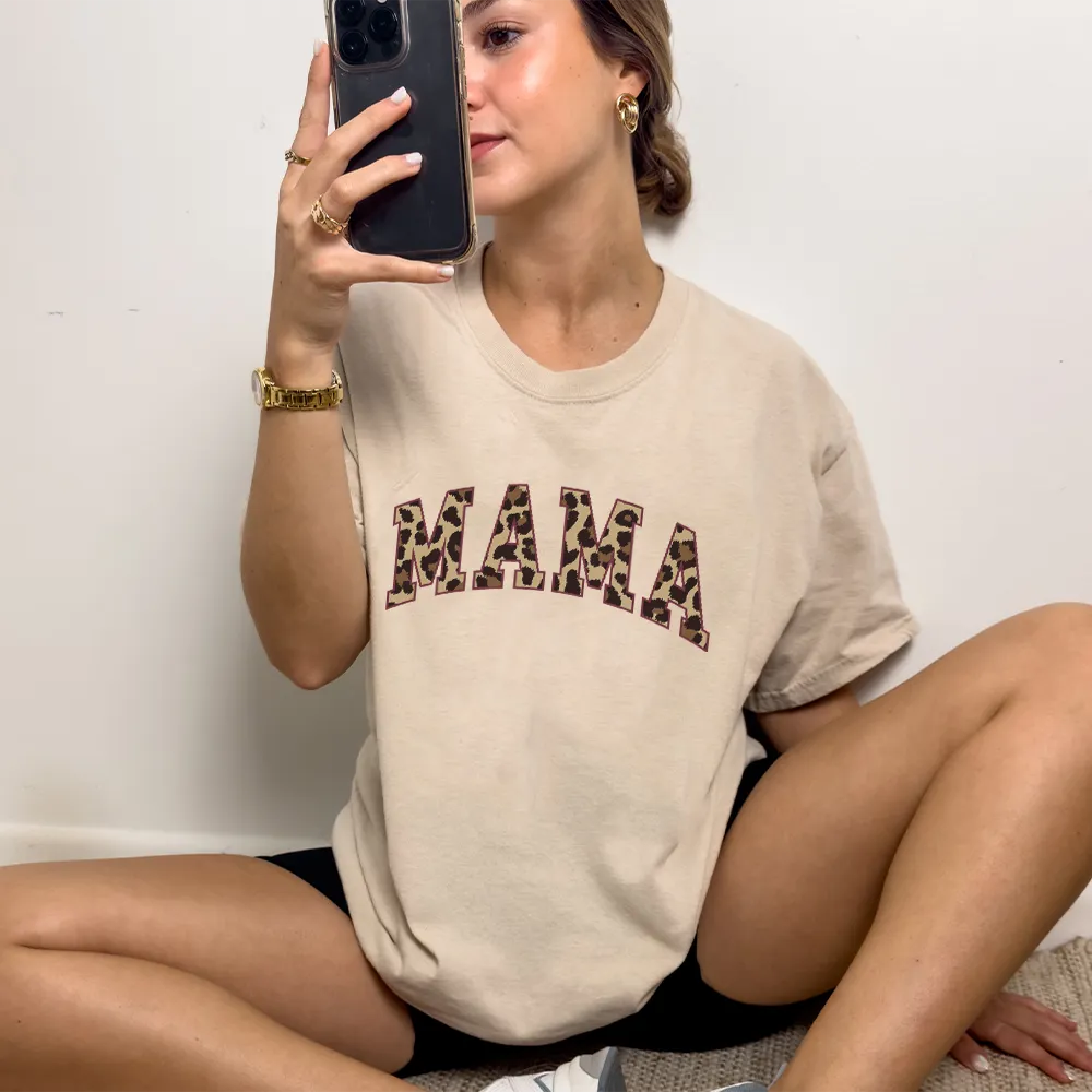 Mama Leopard Varsity T-Shirt pregnancy jeans best price