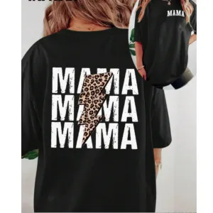 Mama Lightning Leopard Heavy Oversized T-Shirt pregnancy jeans best price