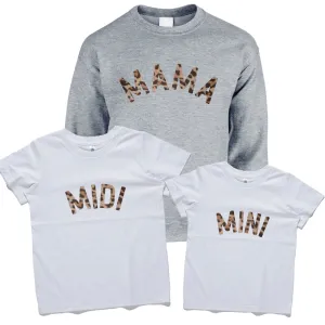 Mama, Midi & Mini Leopard Matching Tops discount mum dresses