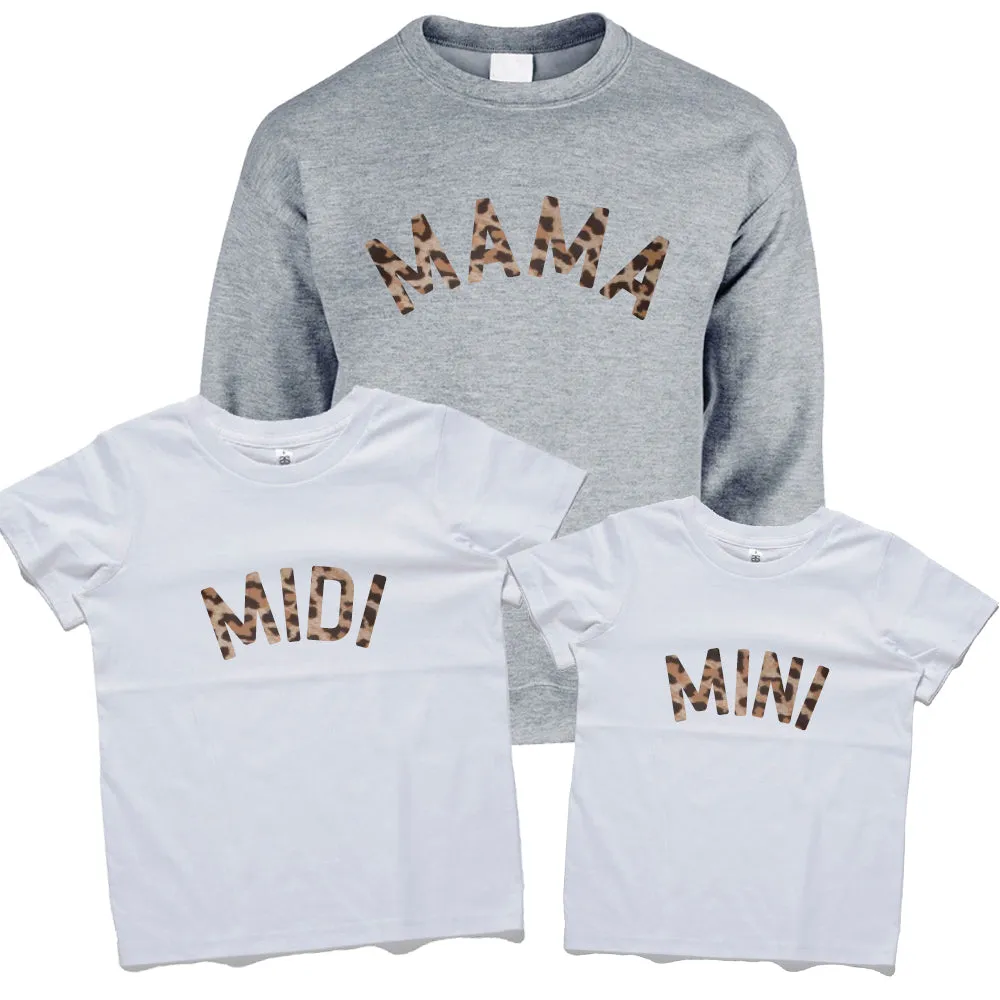 Mama, Midi & Mini Leopard Matching Tops discount mum dresses