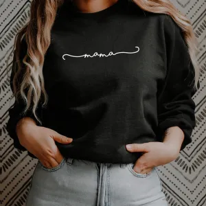 Mama Retro Script Sweatshirt mum blouses clearance