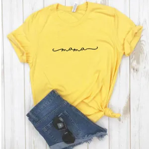 Mama Script Retro Tee (MRK X) mum blouses clearance
