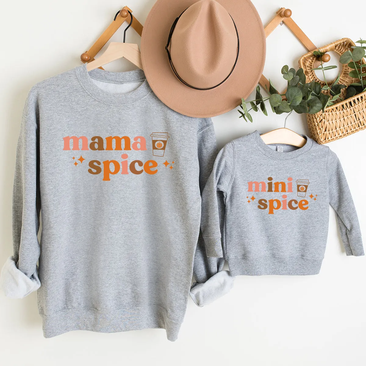 Mama Spice & Mini Spice Autumn Matching Sweatshirts baby bump outfits discount