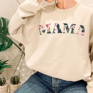 Mama Winter Floral Print Sweatshirt postpartum clothes sale
