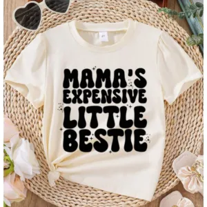Mama's Expensive Little Bestie T-Shirt girls pajamas promo