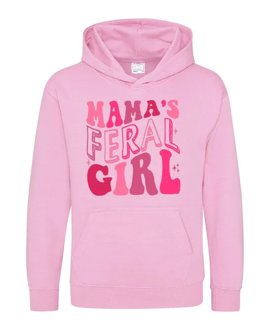 Mama's Feral Girl Hoodie girls skirts clearance