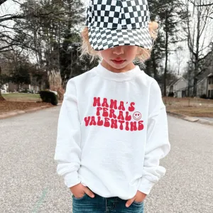 Mama's Feral Valentine Kids Sweatshirt boys fashion clearance