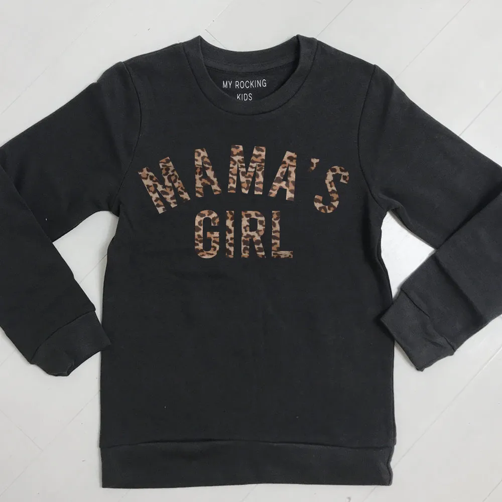 Mama's Girl Leopard Sweatshirts (MRK X) girls pajamas promo