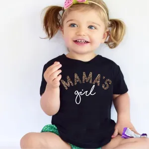 Mama's Girl Leopard T-Shirt (MRK X) girls pajamas promo