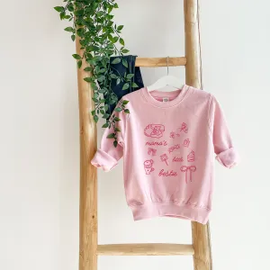 Mama's Little Bestie Coquette Sweatshirt discount girls tops