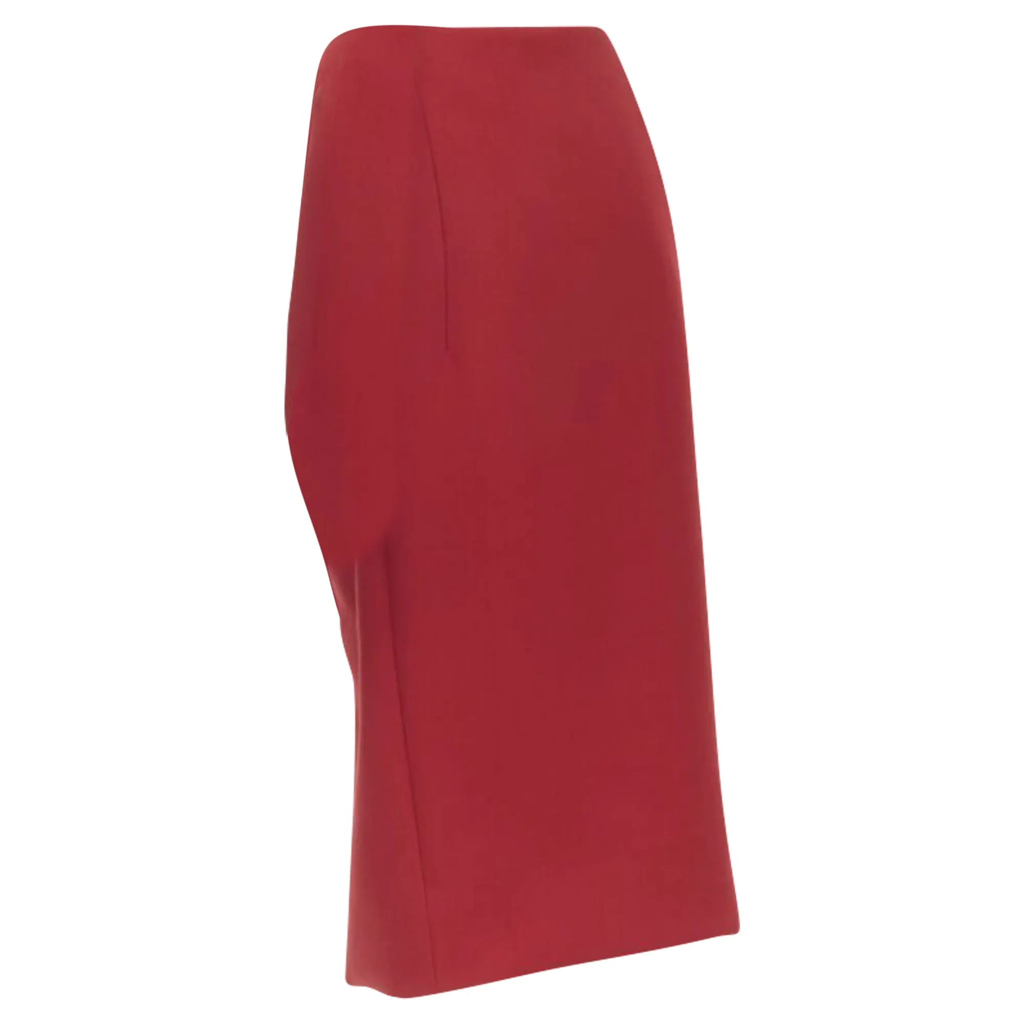 Marni wool silk lining curved hem midi skirt