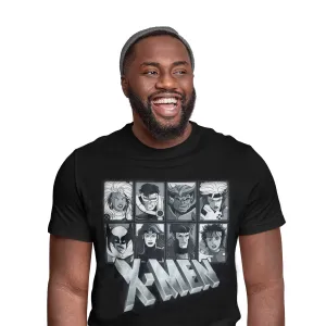 Marvel Comics X-Men Grey Scale T-Shirt dad bod shirts discount