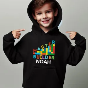 Master Builder Personalised Bricks Hoodie girls skirts clearance
