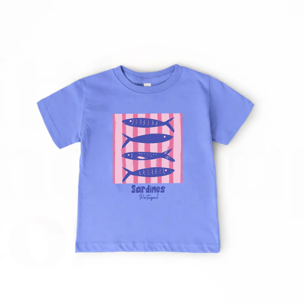 Mediterranean Summer Kids Graphic T-Shirt girls pajamas promo
