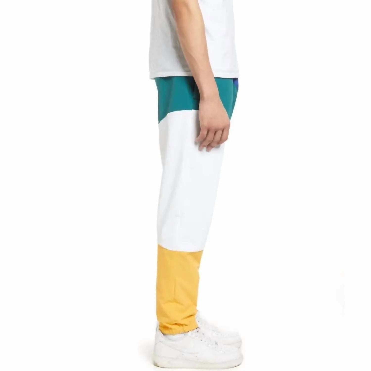 Men's Abstract Pants In White