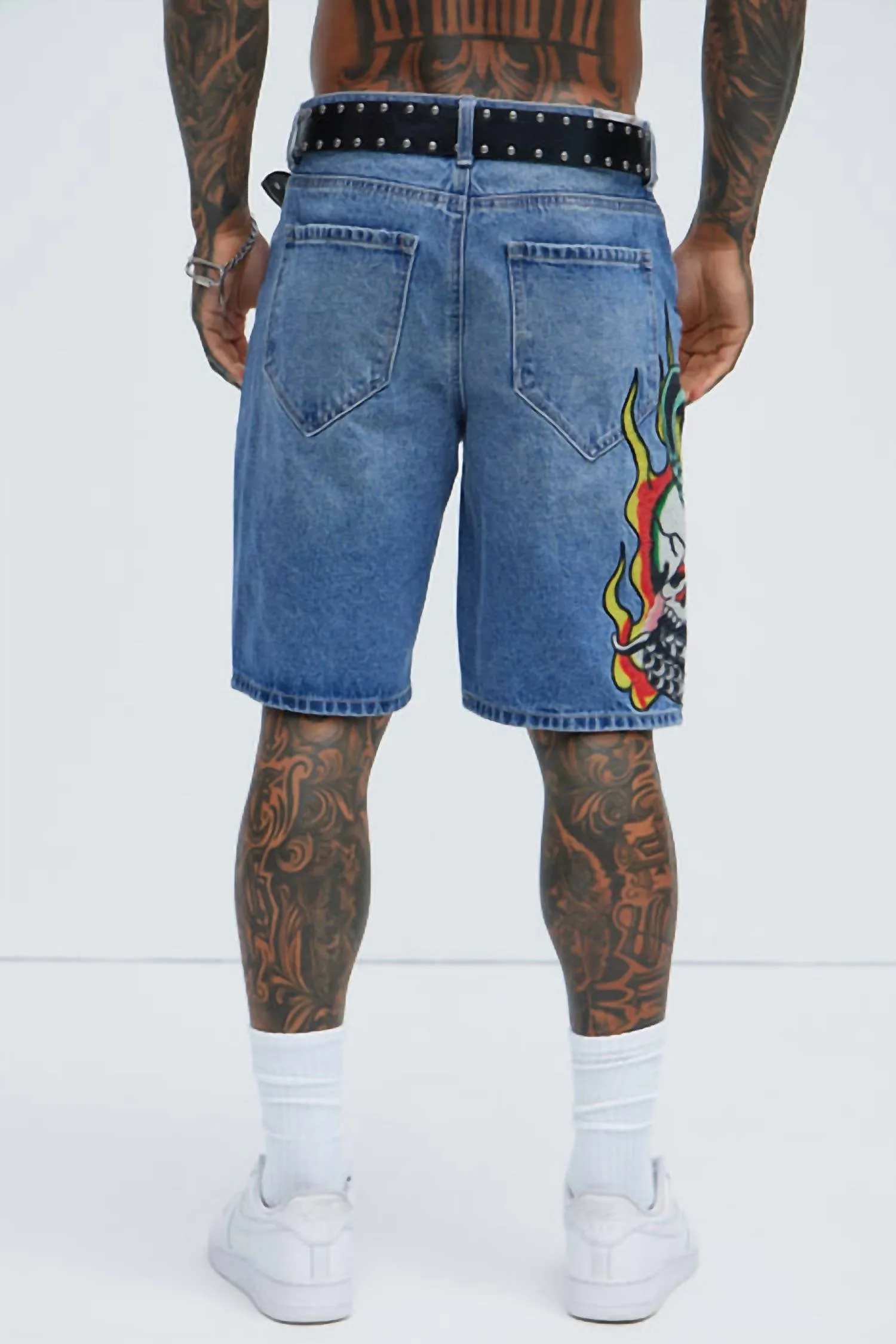 Men's Fire Cobra Skater Short In 2K Wash