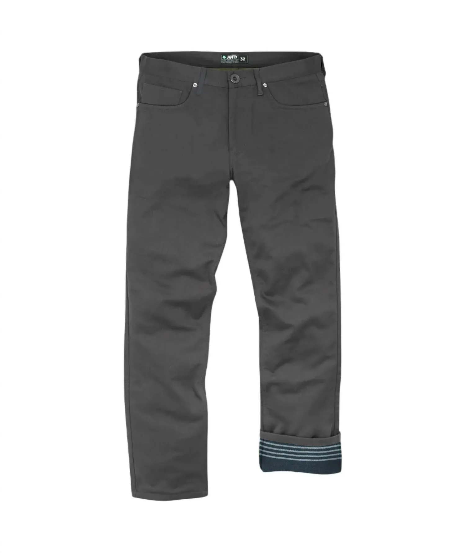 Men's Mariner Flannel Lined Pant In Charcoal