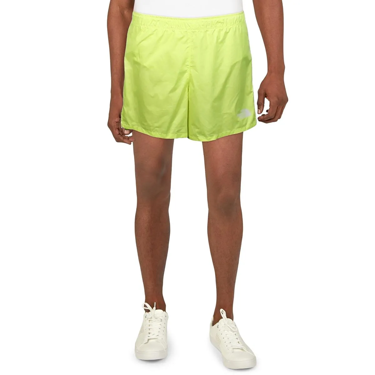 Mens Split Hem Polyester Casual Shorts