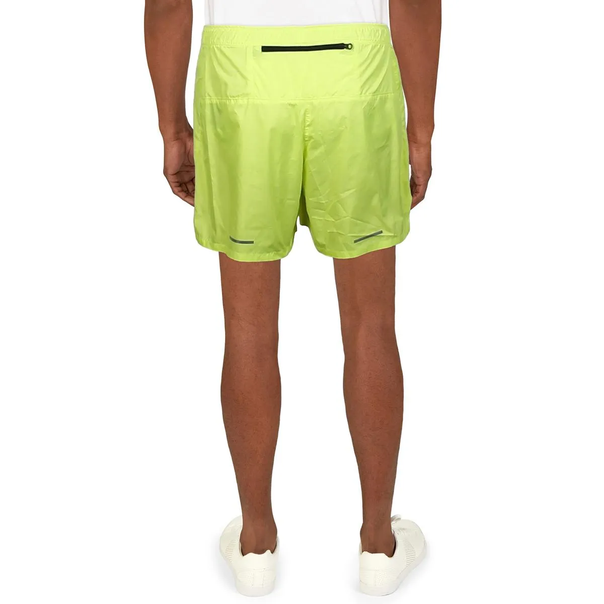 Mens Split Hem Polyester Casual Shorts