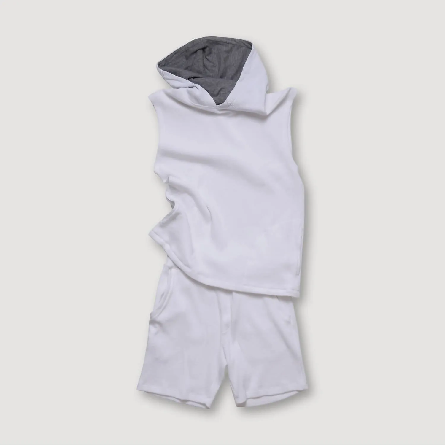 Men's Waffle Lounge Shorts In White