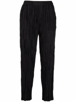 Micro-Pleated Design Trousers cheap bottoms online shop