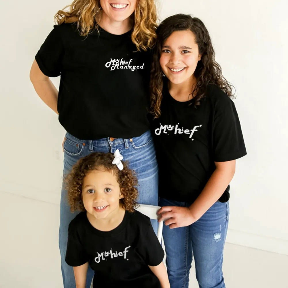 Mischief and Mischief Managed Matching Mum and Kid Tee