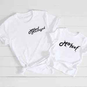 Mischief and Mischief Managed Matching Mum and Kid Tee mum blouses clearance