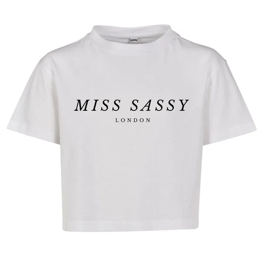 Miss Sassy London Essential Cropped T-Shirt