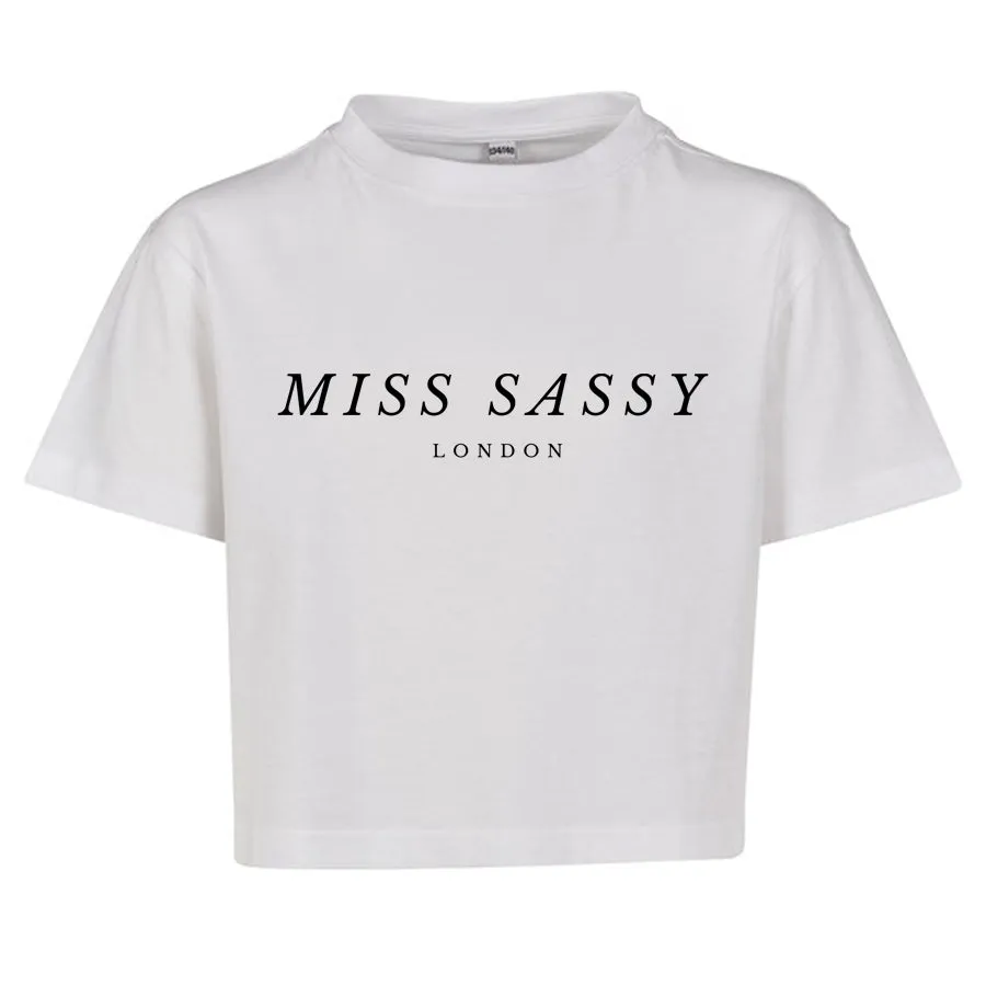Miss Sassy London Essential Cropped T-Shirt