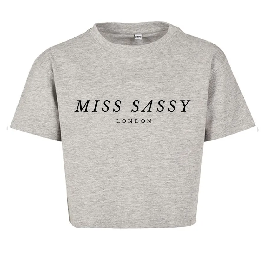 Miss Sassy London Essential Cropped T-Shirt