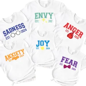 Mixed Emotions Established 2024 Matching White T-shirts dad bod shirts discount