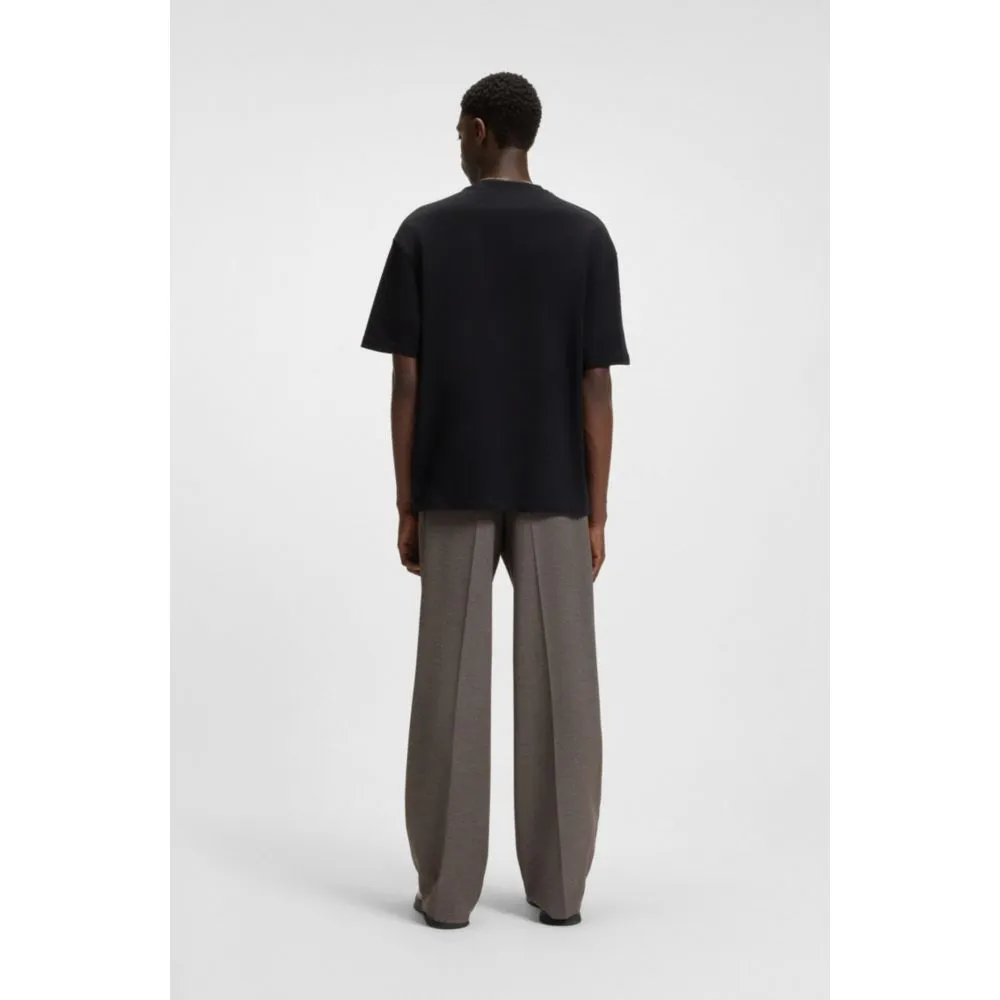 Modern-fit trousers in moulin stretch twill