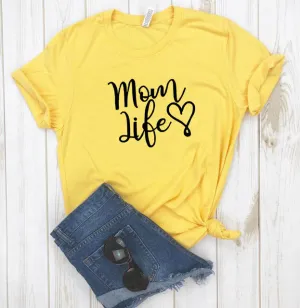 Mom Life Slogan T-Shirt (MRK X) mum blouses clearance