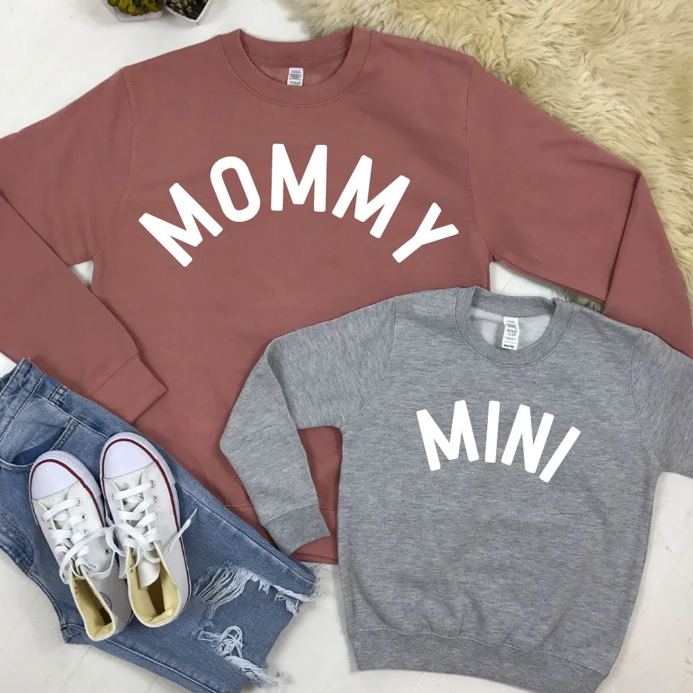 Mommy & Mini Mum & Kid Matching Sweatshirts (MRK X) discount mum dresses
