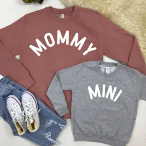 Mommy & Mini Mum & Kid Matching Sweatshirts (MRK X) discount mum dresses